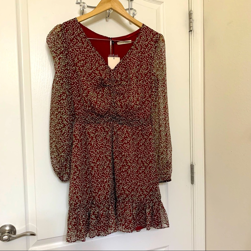 The East Order Arielle Mini Dress Merlot (women’s size small)